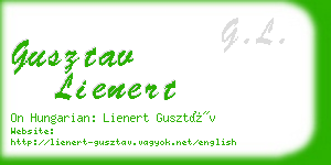 gusztav lienert business card